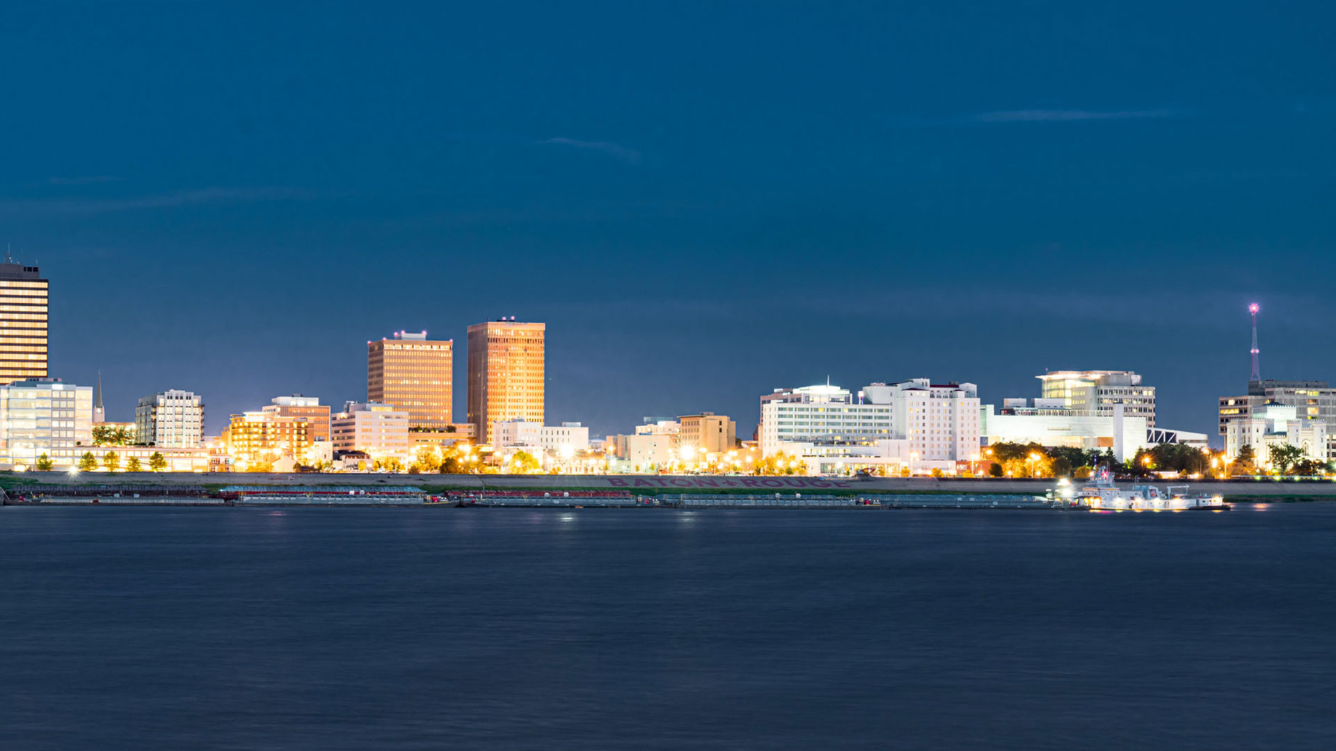 Night Skyline of Baton Rouge, Louisiana